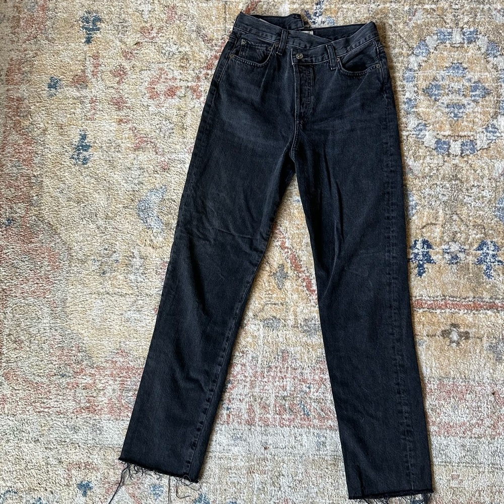 Agolde Criss Cross Straight Jeans
